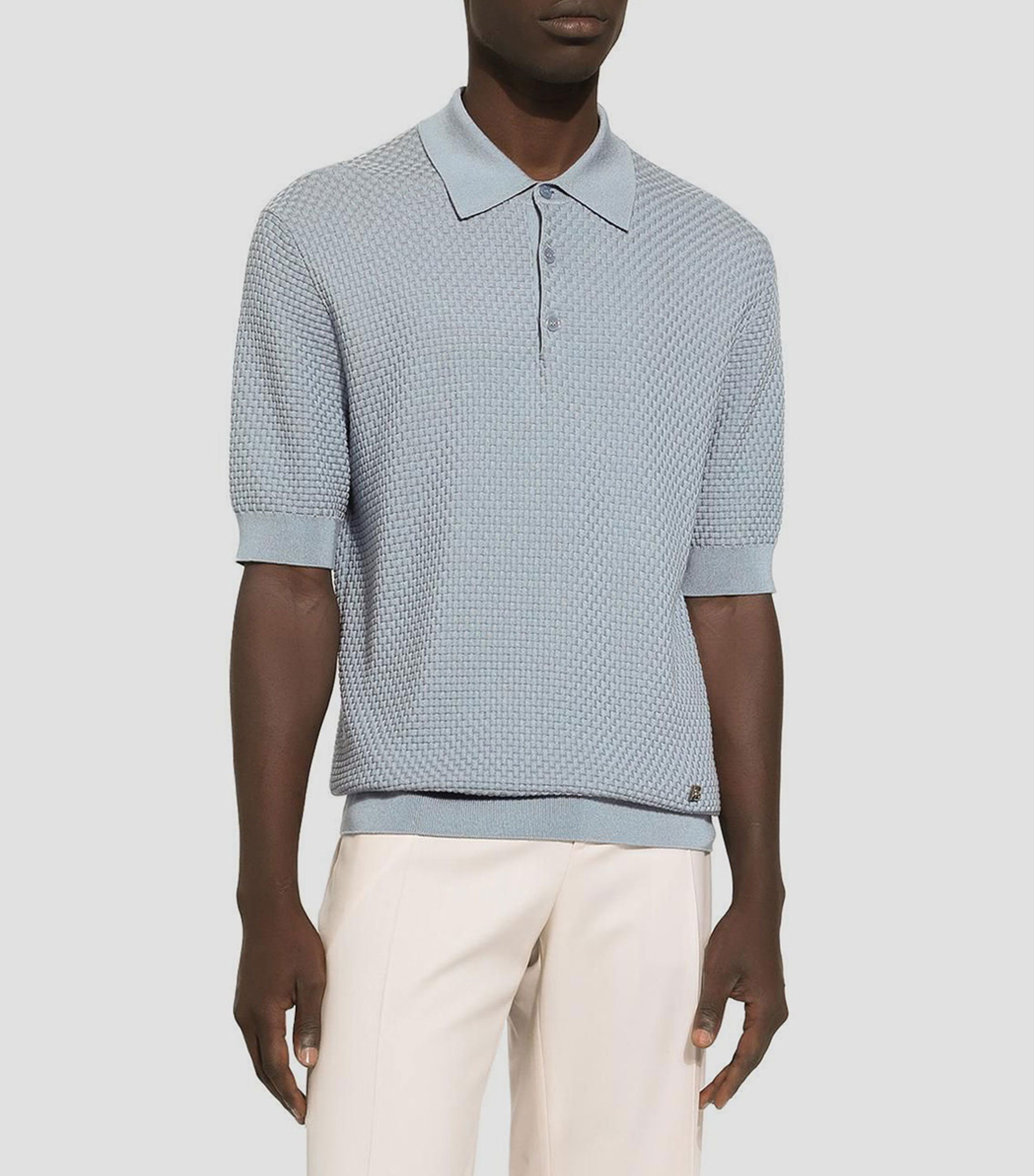 Playera Tipo Polo Manga Corta Hombre